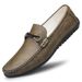 Men's Casual Leather Shoes Soft-soled Lazy Loafers Men's Shoes Doudou Shoes_vogvips.com