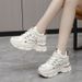 Ins Trend Hidden Heel 2025 New Spring And Autumn Dad Shoes For Women Thick Sole Running Comfortable White Sneakers_vogvips.com
