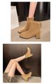 The New Style Of Fanggen Autumn And Winter Vintage 2025 Women's Suede Ankle Boots With Rear Zipper_vogvips.com