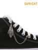 Gothic And Punk Style Single-piece Personalized Skull Hand Pendant Shoe Chain, DIY Shoe Decoration, Detachable And Reusable._vogvips.com