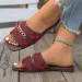 Designer New Arrival Womens Slippers 2026 Spring Summer Hit Fashion High End Metal Buckle Flat Sandals Lightweight And_vogvips.com