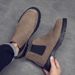 Chelsea Boots Leather Comfortable Breathable Retro Short Boots Casual Korean High-top Platform Men's Shoes_vogvips.com