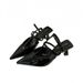 French-tyle Niche High-heeled Paired With Kirt, Andal, 2025 New Ummer Elegant Pointed-toe Nude-colored Ingle_vogvips.com