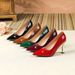 35120-1D Cross-border European And American Foreign Trade Pointed Toe Stiletto Patent Leather Shallow Single High Heels_vogvips.com