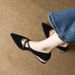 Chengdu Style~Retro Pointed Toe Cross-Strap Mary Jane Women's Shoes For Spring And Summer, Genuine Leather Suede_vogvips.com