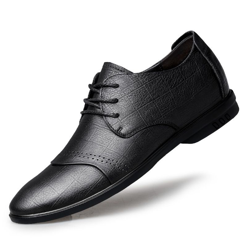 Large Size Dress Heightening Strap First Layer Soft Sole Casual Shoes_vogvips.com