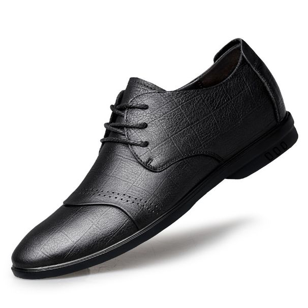 Large Size Dress Heightening Strap First Layer Soft Sole Casual Shoes_vogvips.com