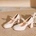 Women's Shoes Style Autumn And Winter Square Toe Patent Leather High Heels For Women Thick Heels Mary Jane Waterproof Platform Thick Sole_vogvips.com