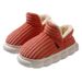 Autumn Winter Cotton Slippers For Women With Heel, Thick Soft Sole, Indoor Home Warm Maternity Shoes, Full Coverage_vogvips.com