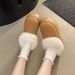 Women's Shoes Plus Size Snow Boots Short Suede Solid Color Warm Snow Boots Short Plush Thick Sole Cotton Shoes_vogvips.com