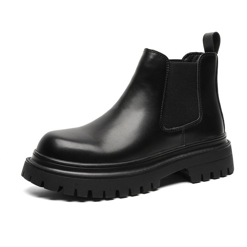 Thick-soled Heightening Retro Martin Boots Blue Casual Boots_vogvips.com
