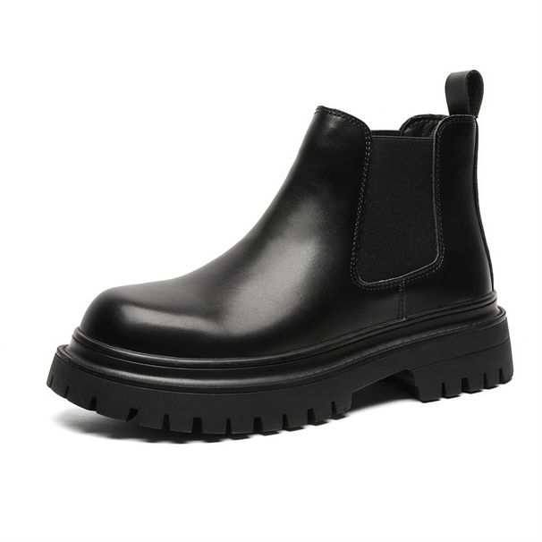 Thick-soled Heightening Retro Martin Boots Blue Casual Boots_vogvips.com