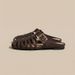 2026 Summer New Women's Mules And Clogs Closed Toe Woven Hollow Out Breathable Slip On Shoes Plus Size Casual Flat_vogvips.com