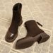 2025 Retro-style Dr. Martens Boots, Women's Rear Zipper Skinny Boots With Velvet Cotton Boots_vogvips.com