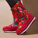 2025 Winter Snow Boots, ,Thickened Mid-calf Waterproof And Anti-slip Fleece Cotton Shoes, High-top Warm Long Boots_vogvips.com