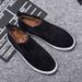 Medium Top Shoes Flat Bottom Foot Cover Student Sports Leisure Cotton Suede Round Head Men's Shoes_vogvips.com