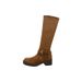 High Tube Matte Suede Post-Apocalyptic Style Riding For Women, Autumn Over-the-Knee Chunky Heel Slimming Long Slouch_vogvips.com