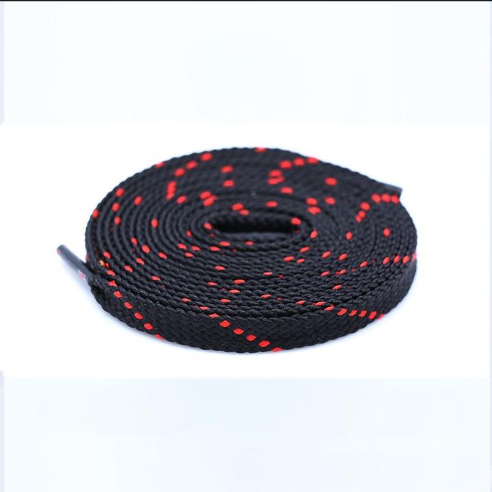 Shoe Accessories twill woven shoelaces casual shoes black and white striped double layer flat shoelaces personalized color shoelace rope_vogvips.com