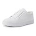 Men Retro Polished Leather Casual Sneakers Lace Up Non-Slip Fashion Walking Skate Shoes_vogvips.com
