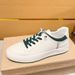 New Breathable Summer White Sneakers, Sports And Leisure Men's Leather One Foot Trendy Shoes, New Shoes_vogvips.com