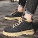 New Leather Spring Men's Shoes High-top Men's Heightening Tooling Martin Boots_vogvips.com