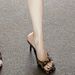 Leopard Print High Heels For Women 2025 New Thin Heel Bowknot Open Toe Sexy Dress Shoes Summer Sandals_vogvips.com