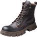 European Warm Series Fleece-Lined Genuine Leather Motorcycle Martin For Men, British Style High-Top Work Boots, Versatile Zipper Mid-Top_vogvips.com