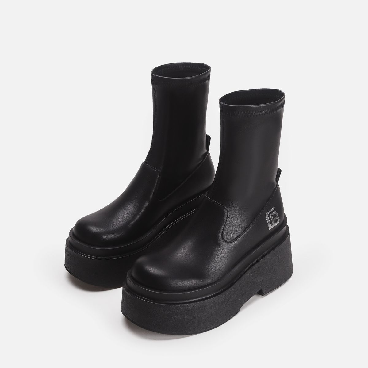 Over-the-Knee For Women, Non-Marked Version, Petite Size, Spicy Thick-Soled Stretch Boots, Height Increasing,_vogvips.com