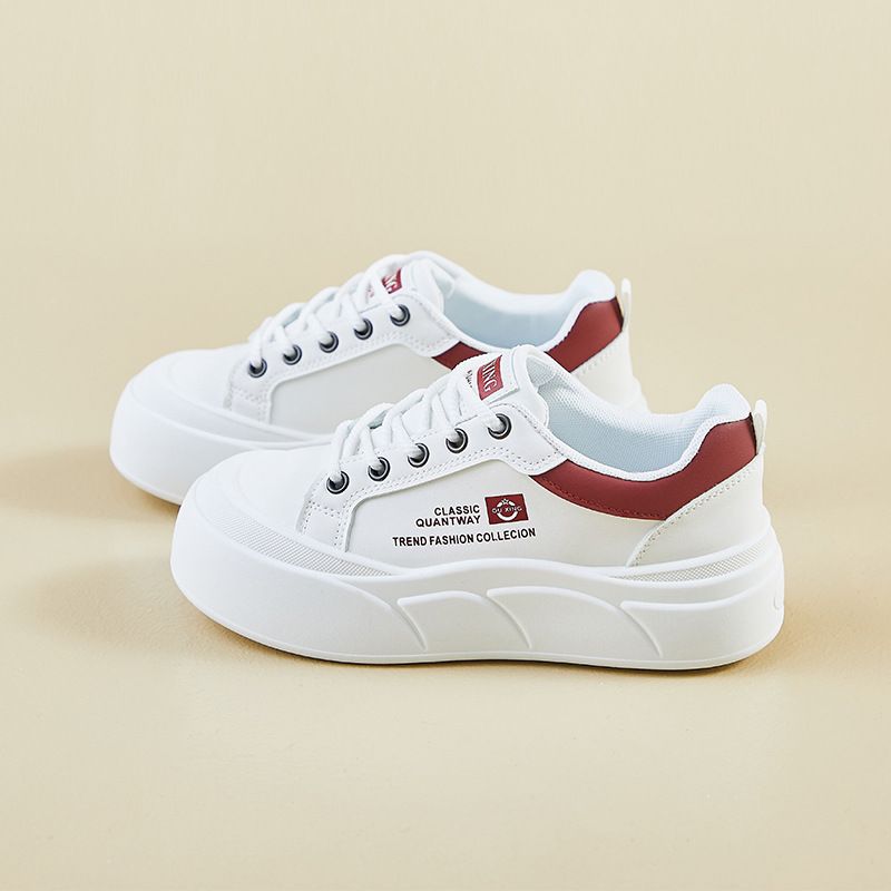 Little White Shoes Female Student Platform Heightening Shoes Sports Board Shoes Casual Shoes_vogvips.com