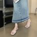 Women's Sandals Casual Summer Open Light Comfortable Flats Foot Fighter Outdoor Pinch Toe Beach Sandals_vogvips.com