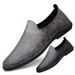 Men's Hole Small Leather Shoes Doudou Shoes Casual Gouging Men's Shoes_vogvips.com