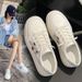 Genuine Leather White Sneakers For Women, 2026 Spring New Model, Slip-on Casual Sneakers, Versatile And Breathable,_vogvips.com