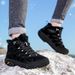 Winter Snow Boots Women Warm Comfortable Plush Flat Anti-slip High-top Boots Women Durable Casual Breathable Hiking Boots Men_vogvips.com