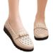 Mom Shoes Medium Sandals Soft Sole Medium Old Woman Leather Shoes Comfortable Breathable Single Shoes Soft Leather Bag Head Hole Shoes_vogvips.com