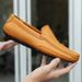 Suitable For All Seasons Spring 2020 New Men's Casual Leather Shoes Korean Style Large Size Soft Sole Lazy Summer Loafers_vogvips.com