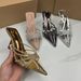 Women S Shoe High Heeled Stiletto PVC Transparent Fashionable Women Sandals And Slippers_vogvips.com