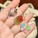 Kids Shoe Charms - Glitter Princess & Ice Cream Bunny Decor With Rainbow Clips (Detachable Shoe Accessories For Girls)_vogvips.com