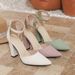New Foreign Trade Shoes 2026 Spring New European And American Pointed Toe Hollow Large Size Chunky Heel Strap_vogvips.com
