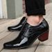 2021 Fashion Trend Casual Korean Style Trendy Personality Pointed Toe Wedding Leather Men's Height Increasing Business_vogvips.com