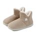 High Top Thickened Full Coverage Home Confinement Shoes, Slippers For Women In Winter, Heel Insulation, Plush Indoor_vogvips.com