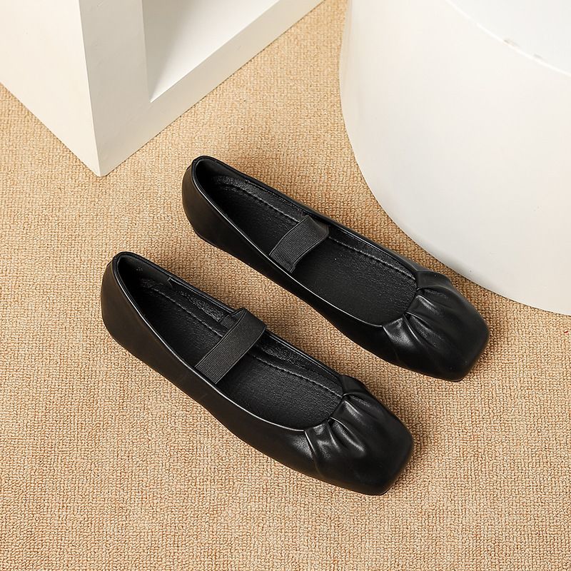 Style Flat Women 2024 Spring Autumn New Gentle Soft Sole Fairy Ballet Shoes_vogvips.com