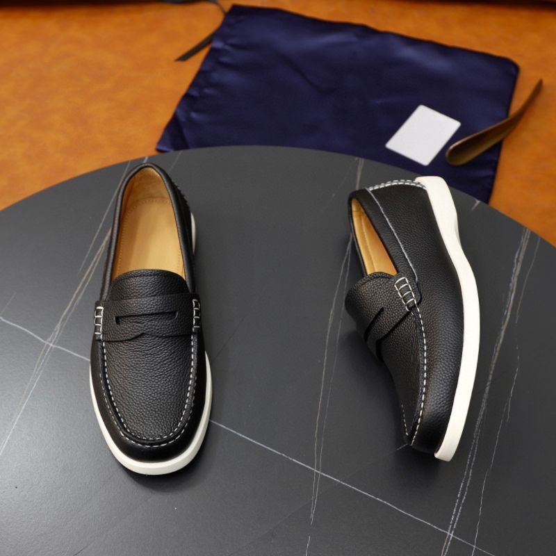 Spring New Full Cowhide Men's Loafers High-end British Style Casual Trendy Genuine Leather Single Shoes_vogvips.com