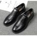 Men's Shoes Crocodile Pattern Men's Dress Gentleman's Leather Shoes Small Leather Shoes Large Size Shoes_vogvips.com