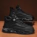 European Warm Series Rotating Button Martin Boots Autumn Men's British Style High-top Wear-resistant Waterproof Workwear Trendy Shoes_vogvips.com