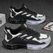Cross-Border Men's Spring Sports Casual Running Shock Absorption Cushion Height Increasing Youth Versatile Black Warrior_vogvips.com