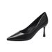 wangjia Wangjia Genuine Leather Etiquette High Heels Women Soft Sole Comfortable For Long Standing Flight Attendant_vogvips.com