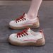 Korean-style Retro Sneakers For Women, 2026 Summer New Model, Versatile Soft-soled Lightweight Breathable Mesh White_vogvips.com