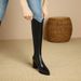 A6991-2 Knight For Women, High V-Mouth White Thick Leg Large Tube Circumference Boots, Over-the-Knee Long Boots_vogvips.com