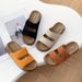 Trendy Boken Small Toast Velcro Wo, Fashionable And Versatile, Suitable Outdoor Wear, Lazy Beach Suede Sandals For_vogvips.com