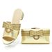 The evening with women's medium heel broken diamond round head wear slippers with fashion diamond hot dinner bag set_vogvips.com